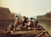 Boater playing the Card George Caleb Bingham